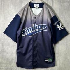 希少 Puma × MLB 公式 ヤンキース ベースボールシャツ ヴィンテージ