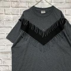 USA製90sヴィンテージTシャツ！シングルステッチ　グレー半袖古着　XL710