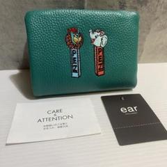 【未使用】ear PAPILLONNER PEZコラボ折り財布　グリーン