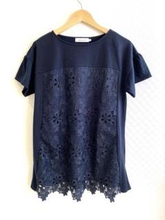 【極美品】クチュールブローチ　チュニック　Ｔシャツ　レース　刺繍　38 Mのサムネイル