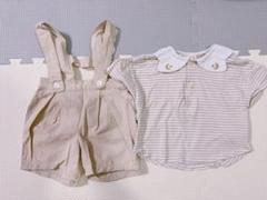 【80】 バースデイ　cottoli コトリ 羽 サロペット　Tシャツ　セット