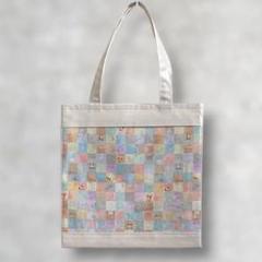 ラミネートトートバッグ　⭐︎ユキエモン生地ハンドメイド⭐︎25cm×25cm