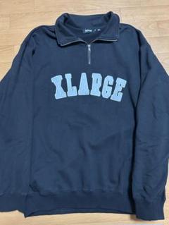 x-large ハーフジップボアパーカー　防寒　キャンプオーバーサイズBOXロゴ x-large ハーフジップボアパーカー 防寒 キャンプオーバーサイズ