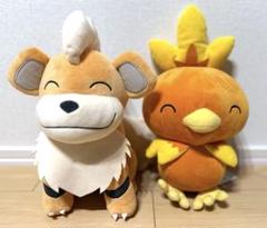 ポケモン　ガーディ　アチャモ　ぬいぐるみセット　Hello Partner