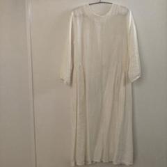 美品 作家作製 Aライン リネン ワンピース 後染め D&DEPARTMENT - メルカリ