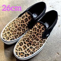 美品✱VANS Animalier Black レオパード柄スリッポン