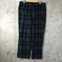 yz65古着　チェックパンツ　パジャマパンツ　紺　緑　赤　90s Y2K