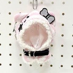 10cm　ぬいぐるみ服　ピンクのポンチョ　ぬい服