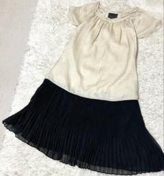 Rouge ifルージュビィフ　フォーマルプリーツドッキングワンピース