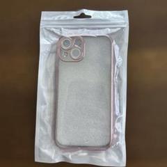 スマホケース　iPhone14　ピンク　ローズゴールド