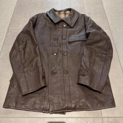 GVF社製！コルビジェジャケットフレンチワークラムレザーコート本革羊革 50s-60s GVF IMPERCUIR GRAULHET LEATHER JACKET / ヴィンテージ
