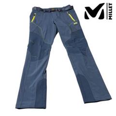 MILLET ミレー 登山パンツ ダークネイビー撥水 ストレッチ素材■裏起毛