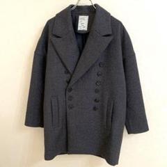 SHAREEF ウール カシミヤ混 ダブル コート Pコート 1サイズ SHAREEF ウール カシミヤ混 ダブル コート Pコート 1サイズ