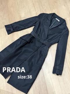 PRADA トレンチコート38サイズ黒