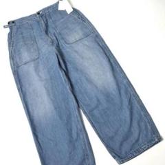 未使用 ナナミカ デニムワークパンツ 34 ワイドデニム SUCS411U