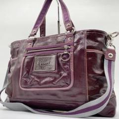 美品 COACH コーチ ポピー 2way 大容量 トートバッグ 旅行用バッグ 楽天市場】COACH(コーチ) ポピー 2WAYバッグ トート ロング