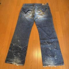 Dragon Denim ストレートデニム ダークブルー　ドラゴンスパイラル