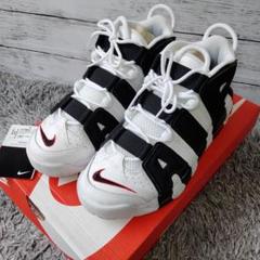 極美品 ナイキ 414962-105 エアモアアップテンポ 白黒 ゼブラ 27㎝ NIKE AIR MORE UPTEMPO ナイキ モア アップ テンポ WHITE/BLACK