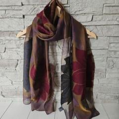 ETRO エトロ シルクシフォン ストール ブラック ペイズリー