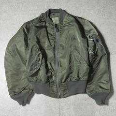 Alpha ma1 グランドクルー L グリーン カーキ USA製 - メルカリ