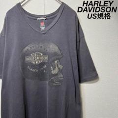 【希少】 古着 ハーレーダビッドゾン Hanes 両面プリント Tシャツ グレー