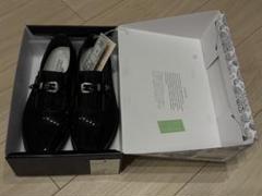 トリココムデギャルソン 変形メリージェーン ウィングチップ フラットシューズ 黒 COMME des GARCONS GIRL ジョージコックスコラボ メリージェーン