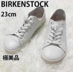 【美品】ビルケンシュトック LEVIN レビン レザー スニーカー 白 23 美品】ビルケンシュトック LEVIN レビン レザー スニーカー 白
