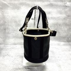 美品 TOPKAPI スコッチグレイン バケットバッグ　2way 黒 小山田早織