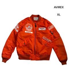AVIREX MA1 フライトジャケット TOMCAT オレンジ XL ワッペン