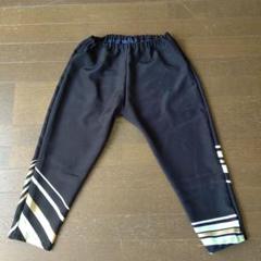 ハンドメイド 八分丈パンツ レトロ柄