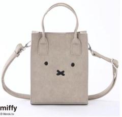 miffy ベージュ 2wayショルダーバッグ ショルダーストラップ付き