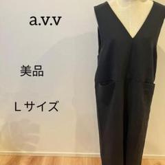 【美品】a.v.v ワンピース ロングワンピース 袖なし レディース ブラック