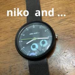 適当な価格 Niko and メンズが付けてもかっこいいです 稼働品 緑 黒 腕時計 時計