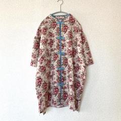 ジュエティ jouetie スタンドカラー　チャイナシャツ　花柄　ブラウス