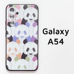 Galaxy A54 5G カバー カラフル パンダ