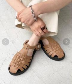 ディスコート　厚底　スポーツ　グルカサンダル　ベージュ　M