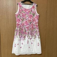 スーパービューティー 花柄 ピンク ワンピース 42