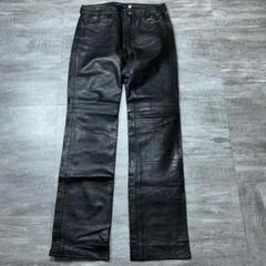 EarlJean  ブラック革パンツ Earl Jean - 美品Earl Jean アメリカ製 アールジーン レザー