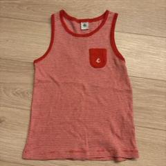 赤白ストライプ タンクトップ 8ans/128cm