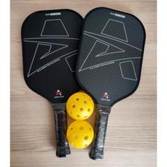 ピックルボール パドル T700生カーボンファイバー Hyperion 黒 緑 Amazon | F2 Sports 東レ T700 16mm カーボンファイバーピックル