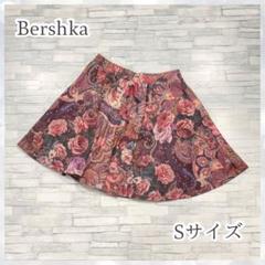 ベルシュカ　フレアスカート　ミニスカート　総花柄　Sサイズ　バラ柄　春服のサムネイル