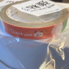 mt large core 強粘着「thank you」　mizutamaのサムネイル