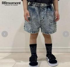RRmoment ルルモーメント ハーフパンツ ケミカルパンツ ブルー 110㎝