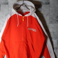 【希少】PUMA×Ferrari スウエットジップアップパーカー L 朱色