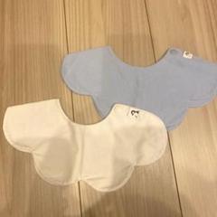 限定セール！現品限り！konny よだれかけ　速乾　男女兼用青と白2枚セット