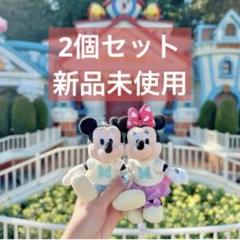 新品 ディズニー ミッキー ミニー ぬいぐるみ　なかよしクラブ　ぬいば　2個