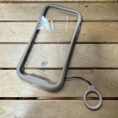 iFace iPhone11用ケース＋純正リング付き／ピンクベージュ
