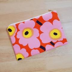 ハンドメイド フラットポーチ☆