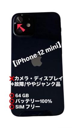 iPhone 12 mini 64GB ジャンク【但しこのまま使用可能】