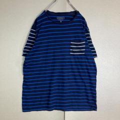 USA輸入　左右異配色　ボーダーTシャツ　カートコバーン　グランジ　切替デザイン
